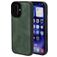 Mobiparts Classic Coque iPhone 16 MagSafe Coque arrière en TPU,Similicuir - Emerald Green
