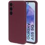 Mobiparts Coque Samsung Galaxy A55 Coque arrière en Silicone - Plum Red