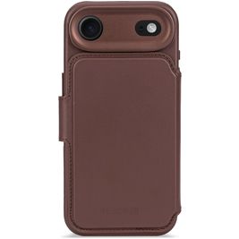 Decoded Detachable Wallet Housse iPhone Air MagSafe Etui avec Coque Détachable en Cuir Véritable Porte-Monnaie - Chocolate Brown