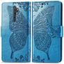 Mobigear Butterfly Housse OPPO A5 (2020) Etui Porte-Monnaie - Bleu