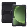 Xccess Survivor All-round Coque Samsung Galaxy Tab Active5 Pro Coque arrière en Plastique rigide,Silicone + Bandoulière + Support Amovible - Noir