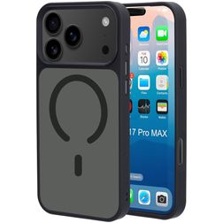 Mobiparts Hardcover iPhone 17 Pro Max MagSafe Plastique rigide Coque arrière - Satin Black