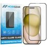Mobigear Premium iPhone 15 Verre trempé Protection d'écran Anti-Glare - Compatible Coque - Noir