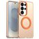Mobigear Shockproof Samsung Galaxy S26 Ultra MagSafe Plastique rigide Coque arrière - Orange