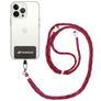 Mobigear Lanyard - Cordon de téléphone universel ajustable - Rouge / Noir