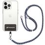 Mobigear Lanyard - Cordon de téléphone universel ajustable - Noir / Blanc / Vert