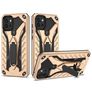 Mobigear Armor Stand Coque Samsung Galaxy A03 Coque arrière Rigide Anti-Chocs avec Support Amovible - Or