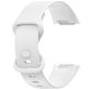 Mobigear Sport Dual Bracelet Silicone Fitbit Charge 5 Fermeture à clou et passant - Blanc