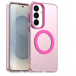 Mobigear Shockproof Coque Samsung Galaxy S26 Plus MagSafe Coque arrière Rigide - Rouge