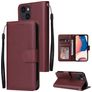 Mobigear Wallet Housse iPhone 14 Etui Porte-Monnaie - Rouge