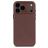 Decoded Coque iPhone 17 Pro Coque arrière en Cuir Véritable Anti-Chocs - Chocolate Brown