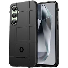 Mobigear Rugged Shield Coque Samsung Galaxy S24 FE Coque arrière en TPU Souple Anti-Chocs - Noir