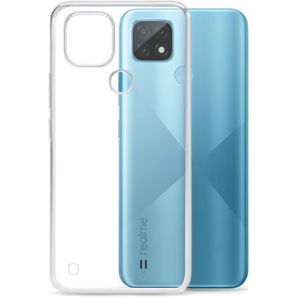 Mobilize Gelly Transparent Realme C21 TPU souple Coque arrière - Transparent