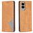 Mobigear Rhombus Slim Samsung Galaxy S25 Edge Étui - Cognac