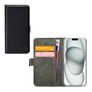 Mobilize Classic Gelly Wallet Housse iPhone 15 Plus Etui Porte-Monnaie - Noir