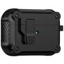 Mobigear Armor Clip Coque Apple AirPods Pro 2 Coque Rigide - Noir