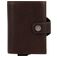 Valenta Card Case Plus - Porte Cartes en - 8 Cartes - Chocolate