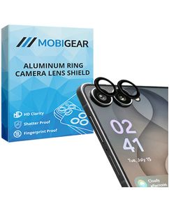 Mobigear Single Samsung Galaxy Z Flip 8 Verre trempé Protection Objectif Caméra - Compatible Coque - Noir