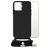 Mobilize Lanyard Gelly iPhone 13 Pro Max TPU souple Coque avec cordon - Noir