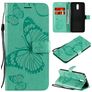 Mobigear Butterfly Housse Nokia 2.3 Etui Porte-Monnaie - Turquoise