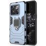 Mobigear Armor Ring Coque OnePlus 10T Coque arrière Rigide Anti-Chocs avec Anneau-Support - Bleu Marin