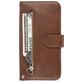 Mobigear Zipper Housse Samsung Galaxy S20 Etui Porte-Monnaie - Marron