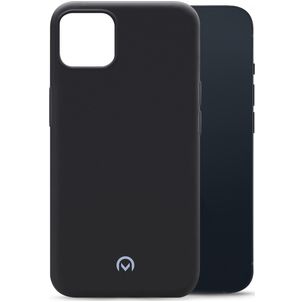 Mobilize Rubber Gelly Coque iPhone 13 Mini Coque arrière en TPU Souple - Matt Black