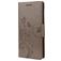 Mobigear Flowers Housse Xiaomi Redmi Note 10 5G Etui Porte-Monnaie - Gris