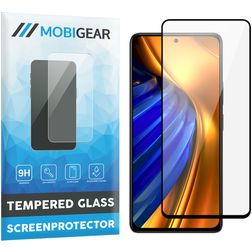 Mobigear Premium POCO F4 Verre trempé Protection d'écran - Compatible Coque - Noir