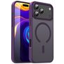 Mobigear Shockproof Coque iPhone 17 Pro Max MagSafe Coque arrière Rigide - Crystal Purple