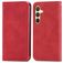 Mobigear Retro Slim Housse Samsung Galaxy S25 Etui Porte-Monnaie - Rouge