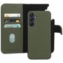 Mobiparts Housse Samsung Galaxy A25 Etui avec Coque Détachable en Cuir Véritable Porte-Monnaie - Vert