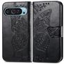 Mobigear Butterfly Housse Google Pixel 9 Etui Porte-Monnaie - Noir
