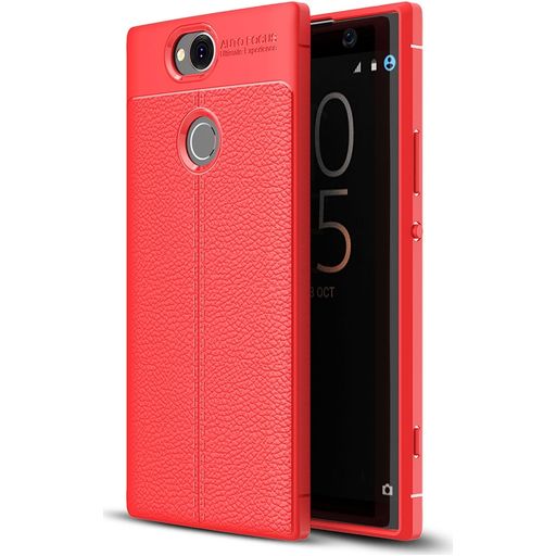Mobigear Luxury Coque Sony Xperia XA2 Plus Coque arrière en TPU Souple - Rouge