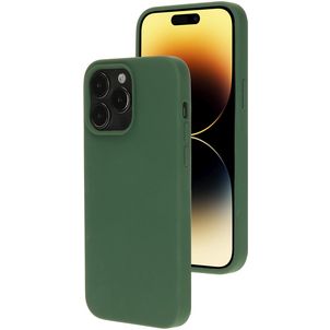 Mobiparts Coque iPhone 14 Pro Coque arrière en Silicone - Forest Green