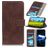 Mobigear Croco Housse Motorola Moto G52 Etui Porte-Monnaie - Marron