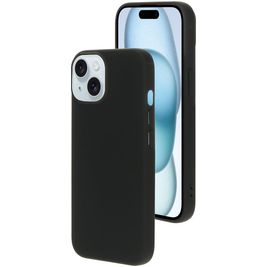 Mobiparts Coque iPhone 15 Coque arrière en Silicone - Noir Mobiparts Coque iPhone 15 Coque arrière en Silicone - Noir