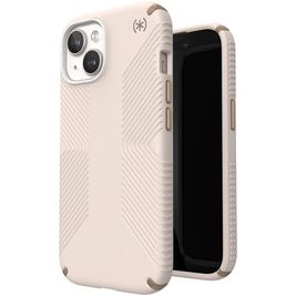 Speck Presidio2 Grip Coque iPhone 15 Coque arrière Rigide Anti-Chocs - Bleached Bone