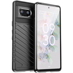 Mobigear Groove Coque Google Pixel 7 Coque arrière en TPU Souple - Noir