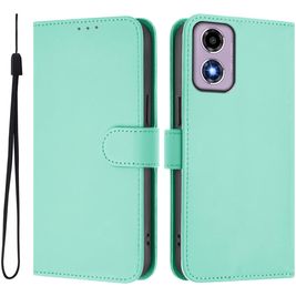 Mobigear Urban Wallet Housse Motorola Moto E14 Etui Porte-Monnaie - Menthe