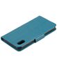 Mobigear Flowers Housse iPhone XR Etui Porte-Monnaie - Turquoise