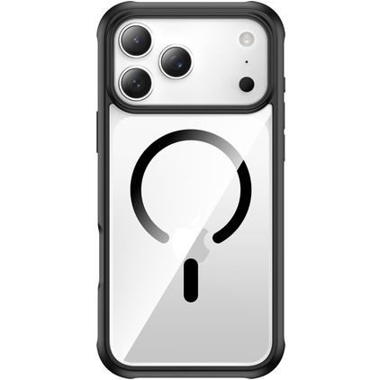 Valenta Full Cover Coque Transparente iPhone 17 Pro Max MagSafe Coque arrière en Verre trempé Anti-Chocs - Transparent
