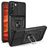 Mobigear Armor Ring Cam Slide Coque Samsung Galaxy S22 Coque arrière Rigide Anti-Chocs avec Anneau-Support et Protecteur Lentilles - Noir