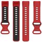 Mobigear Sport Dual Bracelet Silicone Fitbit Charge 5 Fermeture à clou et passant - Noir / Rouge
