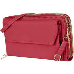 Antonio Fonzo Crossbody Clutch Sac Téléphone - Large - Rouge