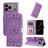 Mobigear Sunflower Housse iPhone 17 Pro Max Etui Porte-Monnaie - Violet