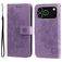 Mobigear Flowers Housse iPhone 17 Pro Etui Porte-Monnaie - Violet