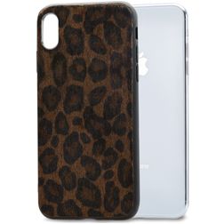 Mobilize Gelly Coque iPhone X Coque arrière en TPU Souple - Leopard