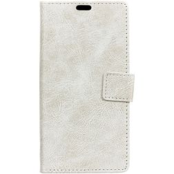 Mobigear Basic Housse Motorola One Power Etui Porte-Monnaie - Blanc