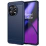 Mobigear Brushed Coque OnePlus 11 Coque arrière en TPU Souple - Bleu